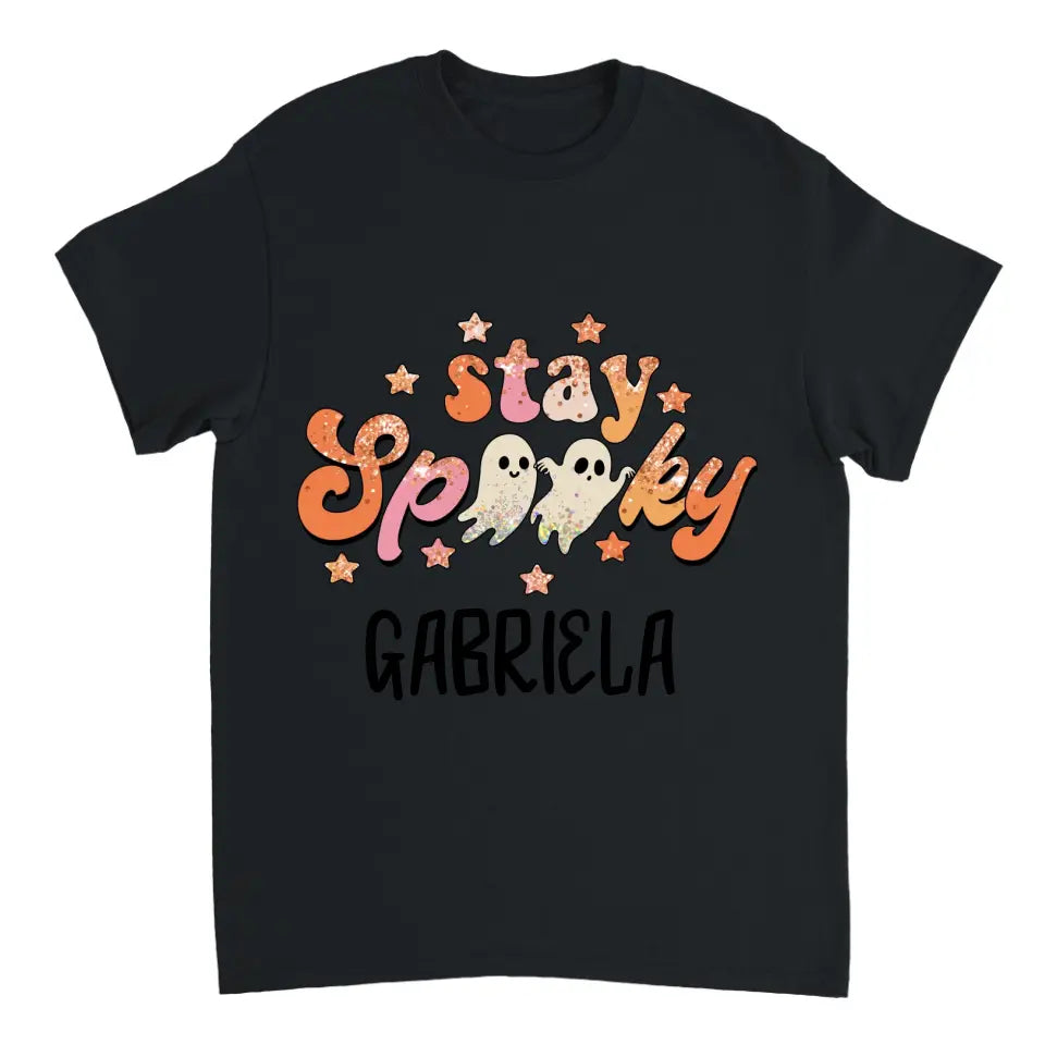 Personalisiertes 'Stay Spooky' Halloween T-Shirt - printpod.de