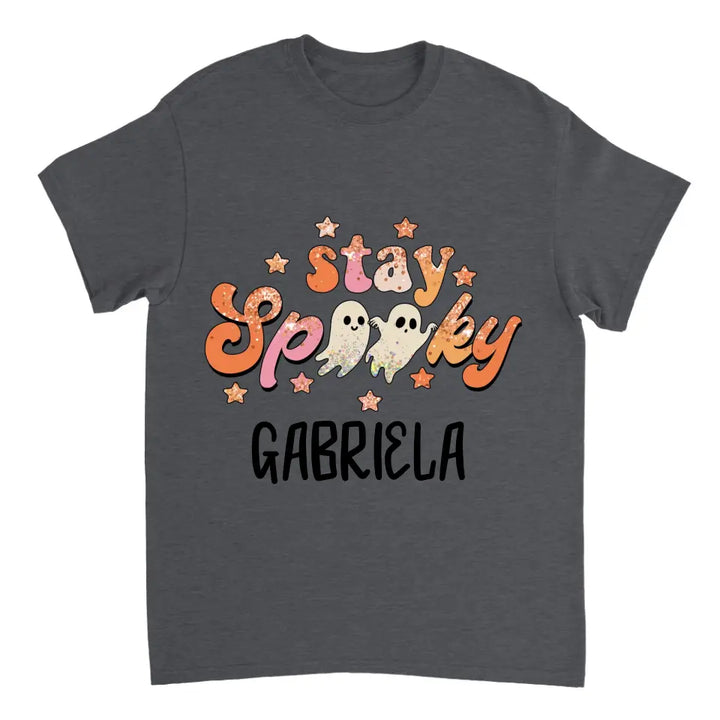 Personalisiertes 'Stay Spooky' Halloween T-Shirt - printpod.de