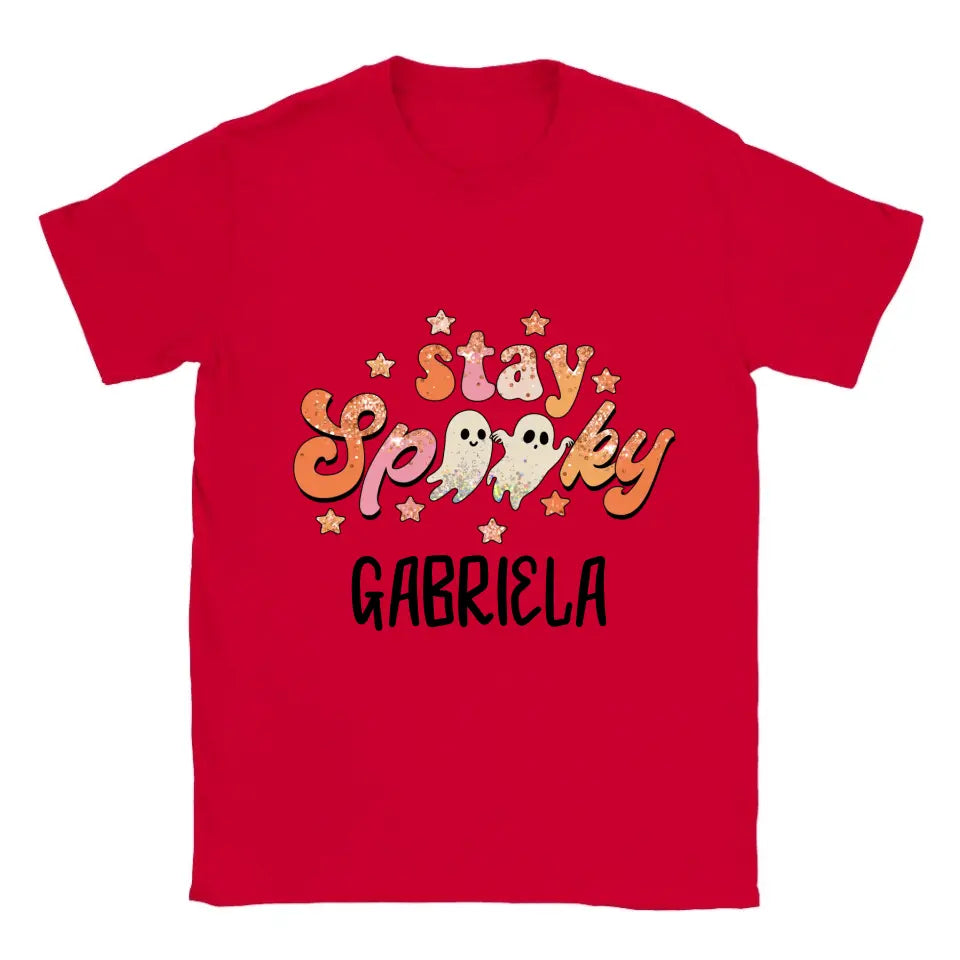 Personalisiertes 'Stay Spooky' Halloween T-Shirt - printpod.de