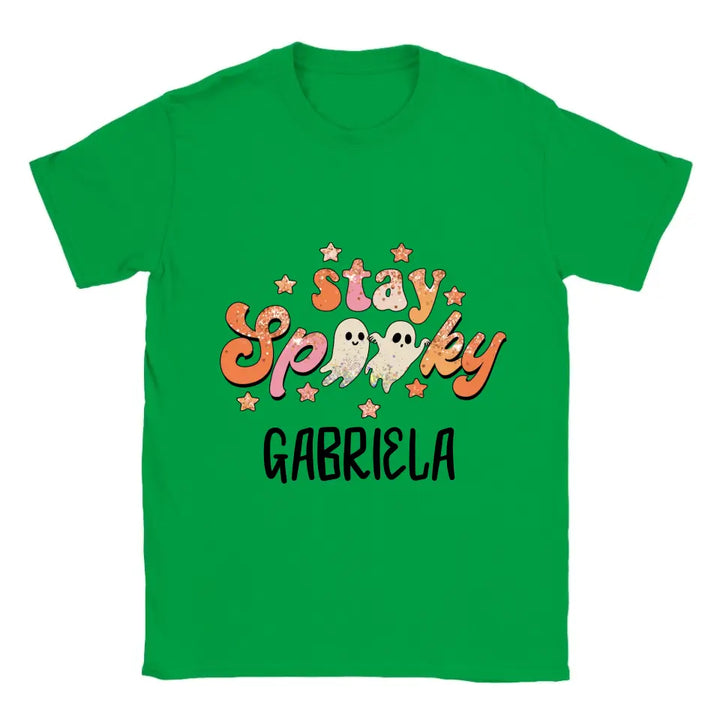 Personalisiertes 'Stay Spooky' Halloween T-Shirt - printpod.de