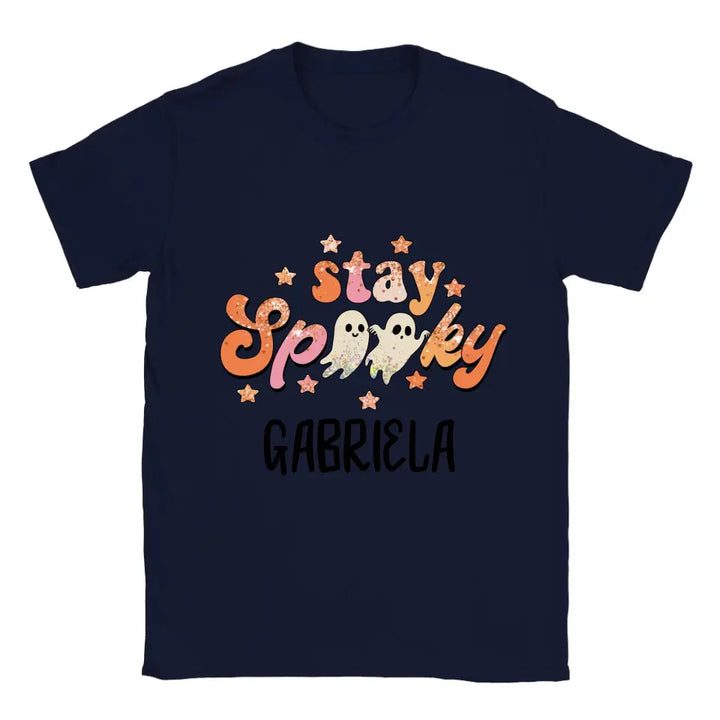 Personalisiertes 'Stay Spooky' Halloween T-Shirt - printpod.de