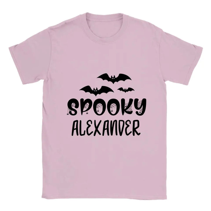 Personalisiertes dunkles Spooky Web Halloween T-Shirt - printpod.de