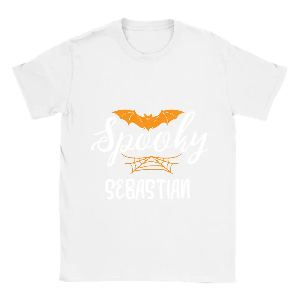 Personalisiertes Spooky Bat Halloween T-Shirt - printpod.de