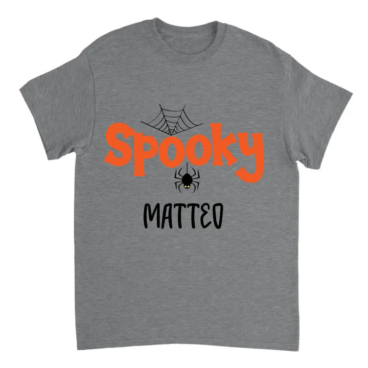 Personalisiertes Spooky Spider Halloween T-Shirt - printpod.de