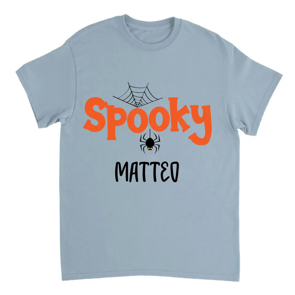 Personalisiertes Spooky Spider Halloween T-Shirt - printpod.de