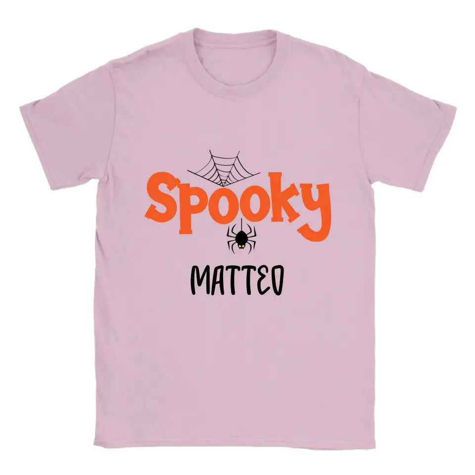 Personalisiertes Spooky Spider Halloween T-Shirt - printpod.de