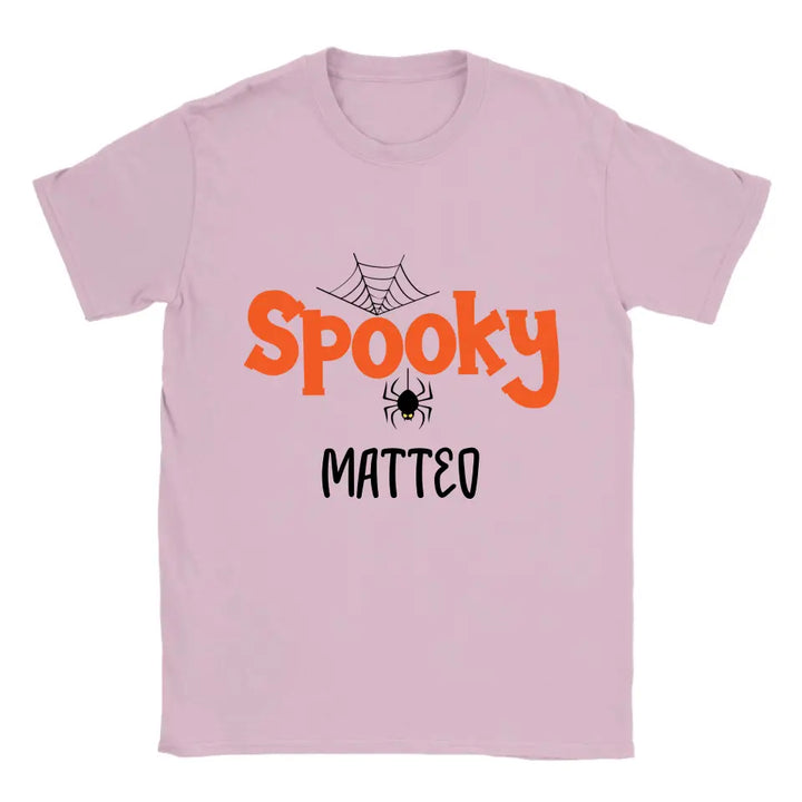 Personalisiertes Spooky Spider Halloween T-Shirt - printpod.de