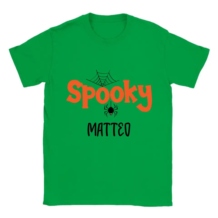 Personalisiertes Spooky Spider Halloween T-Shirt - printpod.de