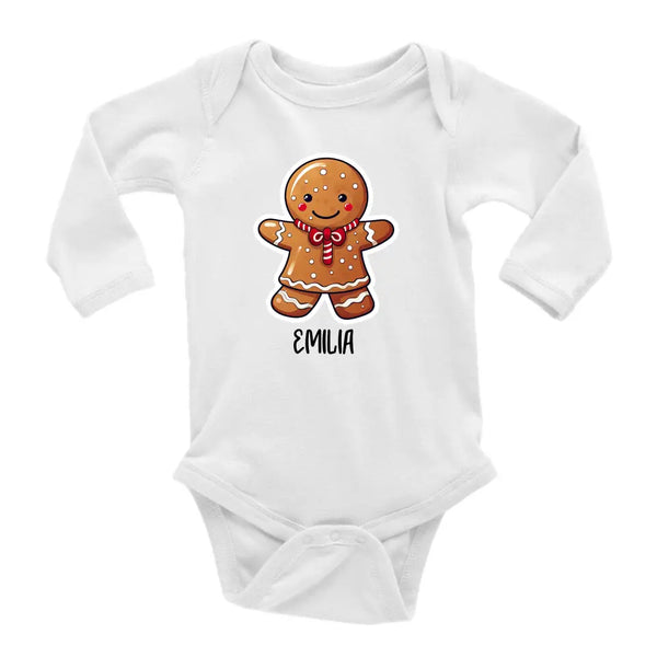 Personalisierte Weihnachten Babyoutfit Lebkuchen Junge Mädchen Bodysuit erste Weihnachten Neugeborenen - printpod.de