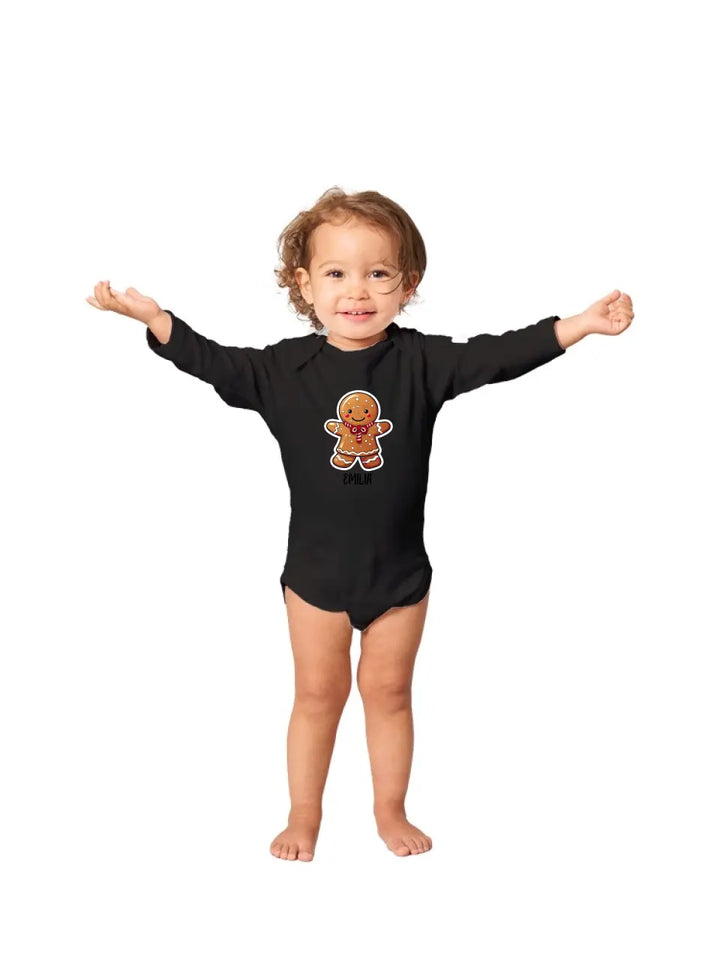 Personalisierte Weihnachten Babyoutfit Lebkuchen Junge Mädchen Bodysuit erste Weihnachten Neugeborenen - printpod.de