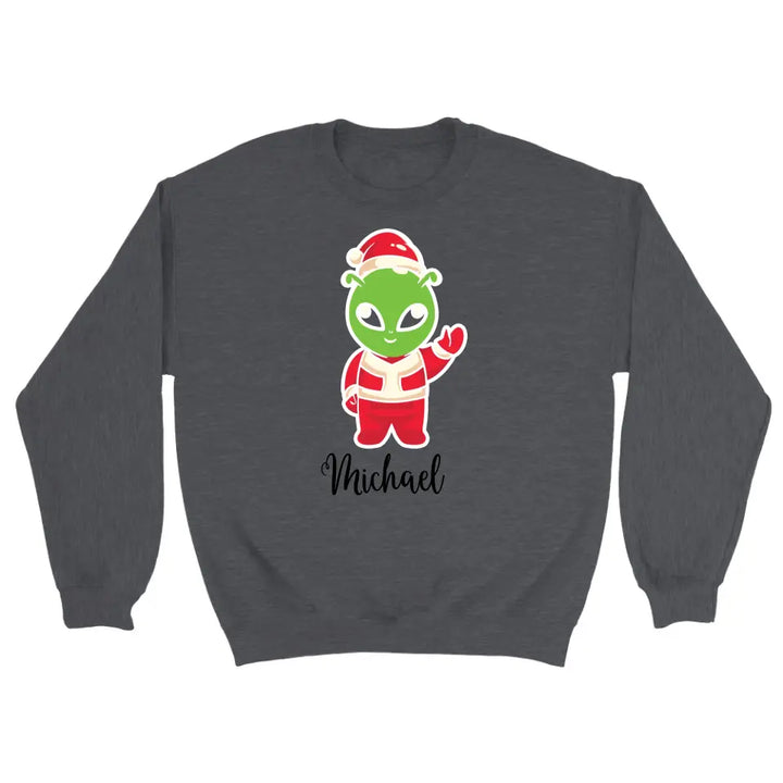 Herren Pullover Langarm Alian Weihnachtsmann - printpod.de