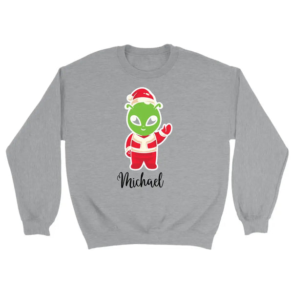 Herren Pullover Langarm Alian Weihnachtsmann - printpod.de