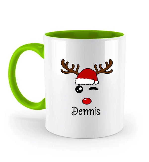 Frohe Weihnachten und ein gutes neues 
Jahr Tasse Rentiere