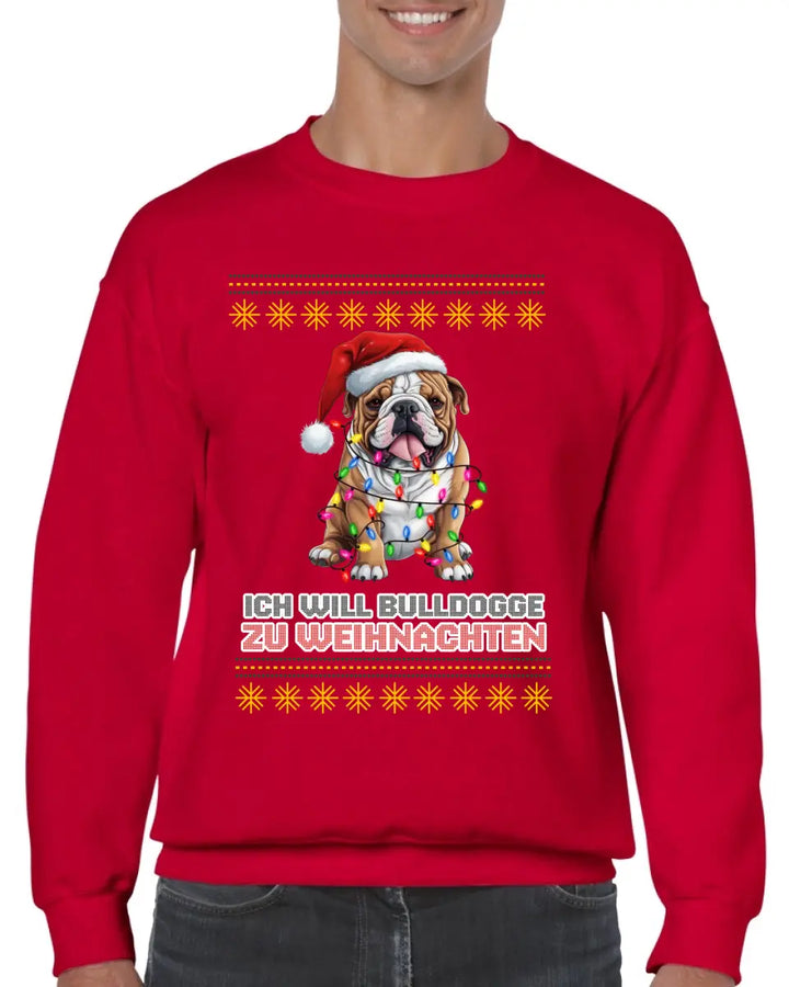 Weihnachtspullover Unisex mit Hund Motiv - printpod.de