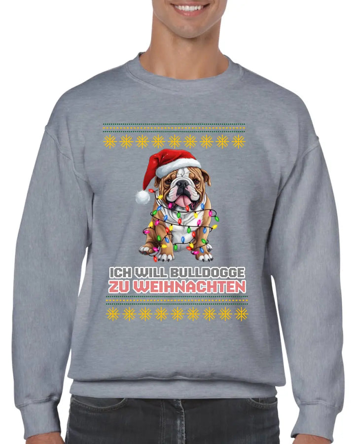 Weihnachtspullover Unisex mit Hund Motiv - printpod.de