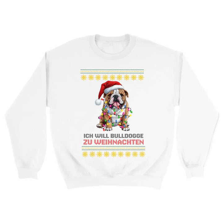 Weihnachtspullover Unisex mit Hund Motiv - printpod.de