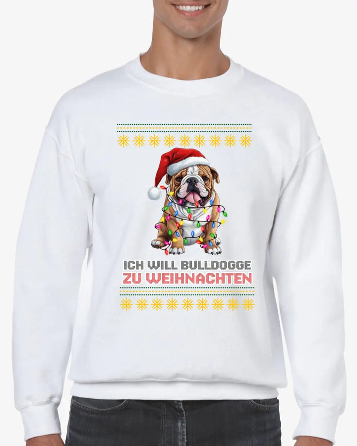 Weihnachtspullover Unisex mit Hund Motiv - printpod.de