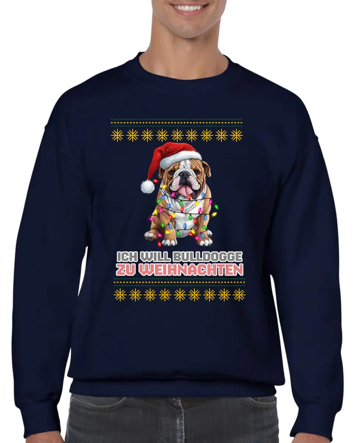 Weihnachtspullover Unisex mit Hund Motiv - printpod.de