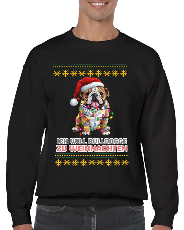 Weihnachtspullover Unisex mit Hund Motiv - printpod.de