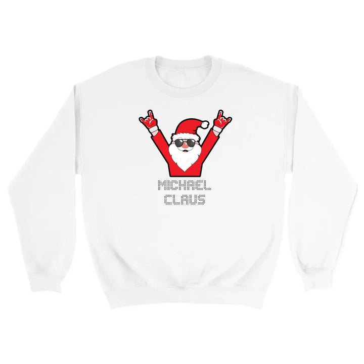 Santa Weihnachtspullover Herren Anpasbar mit Name - printpod.de