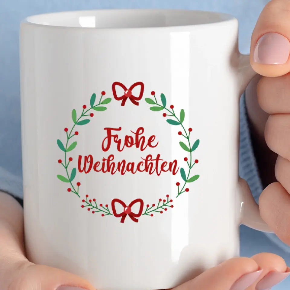 Frohe Weihnachten Tasse hunde - printpod.de