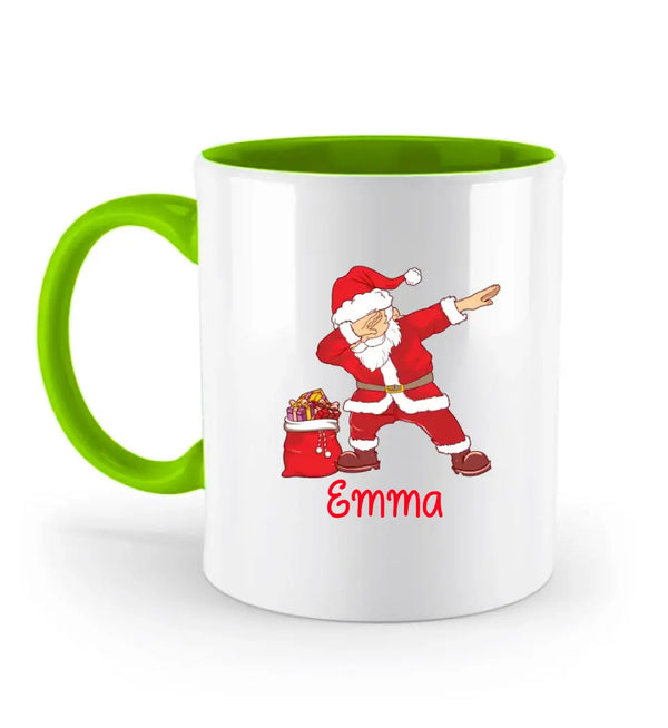 Frohes Weihnachten und Gutes Neues Jahr Dabbing Weihnachtsmann Tasse Anpassbar