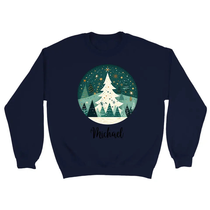 Personalisiert pullover Weihnachtsschmuck Aquarell Nordischer - printpod.de