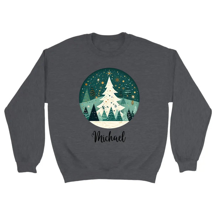 Personalisiert pullover Weihnachtsschmuck Aquarell Nordischer - printpod.de