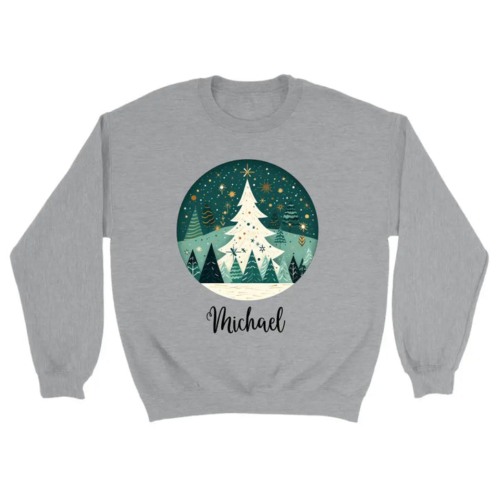 Personalisiert pullover Weihnachtsschmuck Aquarell Nordischer - printpod.de