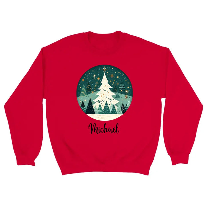 Personalisiert pullover Weihnachtsschmuck Aquarell Nordischer - printpod.de