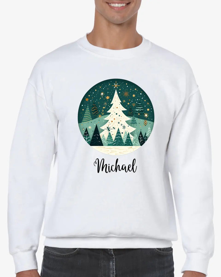 Personalisiert pullover Weihnachtsschmuck Aquarell Nordischer - printpod.de