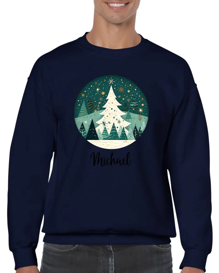 Personalisiert pullover Weihnachtsschmuck Aquarell Nordischer - printpod.de