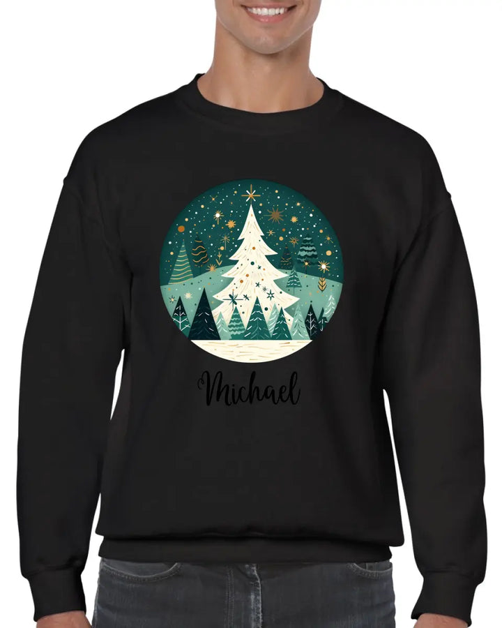 Personalisiert pullover Weihnachtsschmuck Aquarell Nordischer - printpod.de