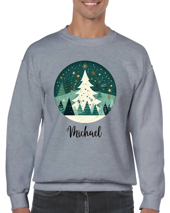 Personalisiert pullover Weihnachtsschmuck Aquarell Nordischer - printpod.de