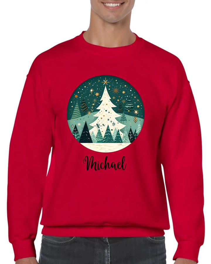 Personalisiert pullover Weihnachtsschmuck Aquarell Nordischer - printpod.de