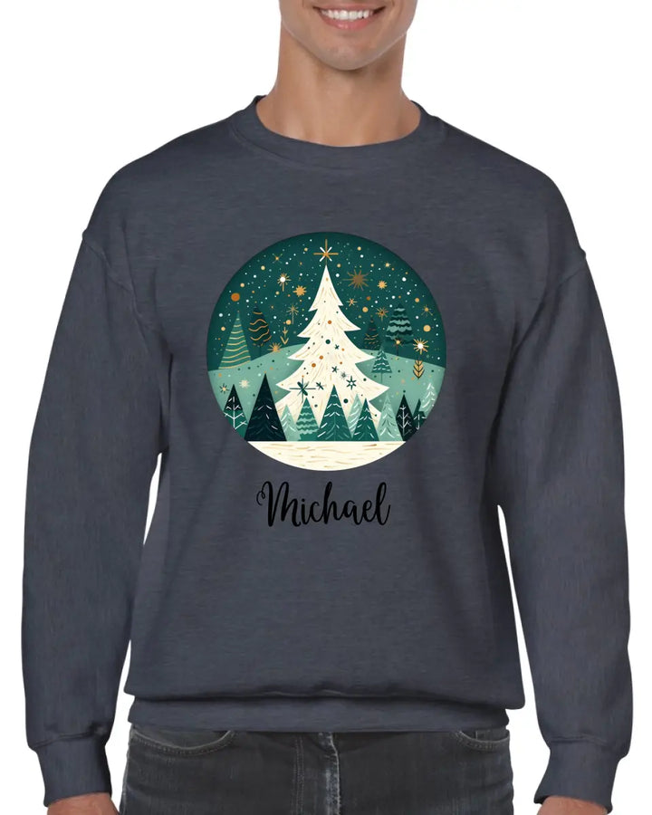 Personalisiert pullover Weihnachtsschmuck Aquarell Nordischer - printpod.de