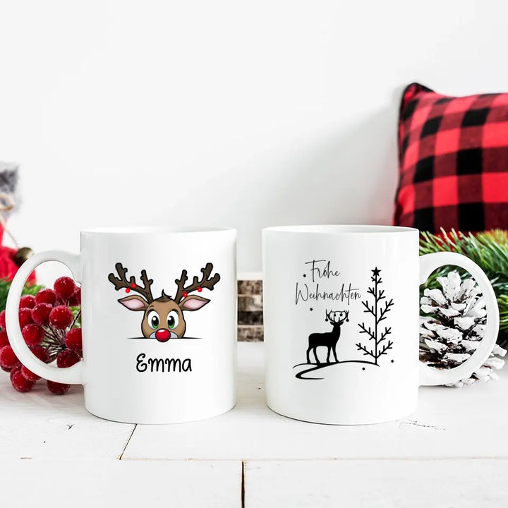 Personalisierte Tasse Süßes Weihnachten gucken - printpod.de