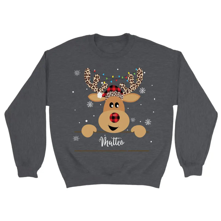 Weihnachtspulli Rentier Christmas Pullover Weihnachtspullover unisex - printpod.de