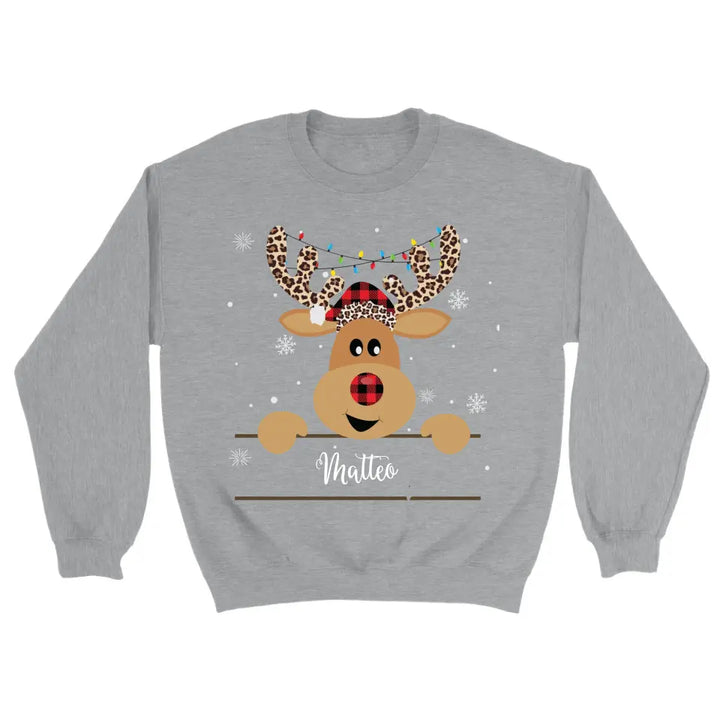 Weihnachtspulli Rentier Christmas Pullover Weihnachtspullover unisex - printpod.de