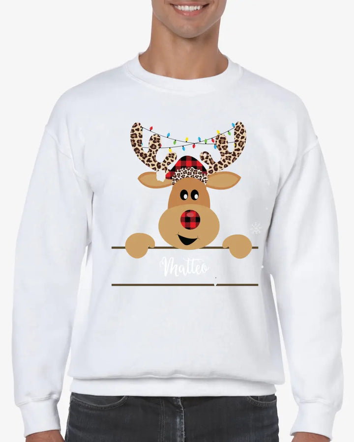 Weihnachtspulli Rentier Christmas Pullover Weihnachtspullover unisex - printpod.de