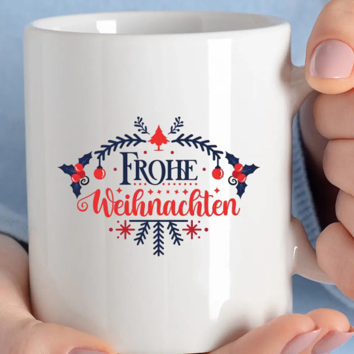 Personalisiertertasse Lächelndes Schneemannsgesicht - printpod.de