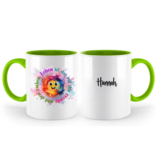 Leben ist das mit der freude - Individuelle Tasse