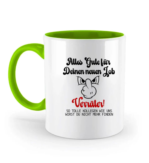 Alles Gute für Deinen neuen Job Verräter-Individuelle Tasse