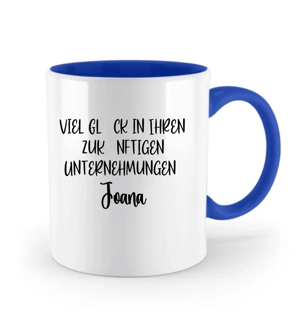 Witzige Personalisierte Tasse - Deutsches Abschiedsgeschenk für Kollegen - Arbeitskollege Geschenk