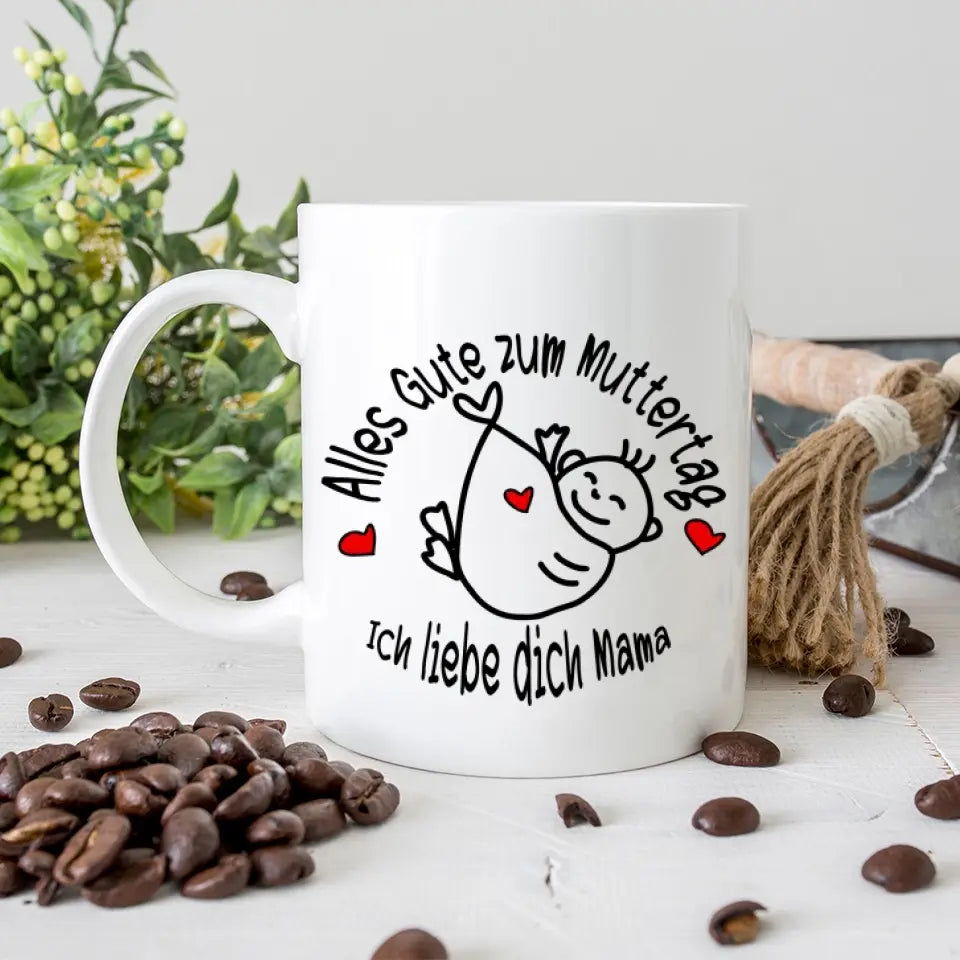 Alles Gute zum Muttertag Tasse - Geschenkideen Muttertag