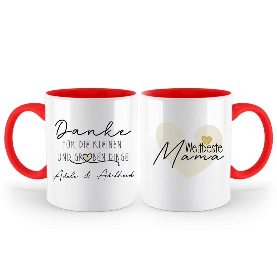 Persönliche Muttertag Mom Tasse - Danke Mama, Geburtstagsgeschenk für Mama, Geschenke für die Ehefrau, Muttertagsgeschenk, Weltbeste Mama