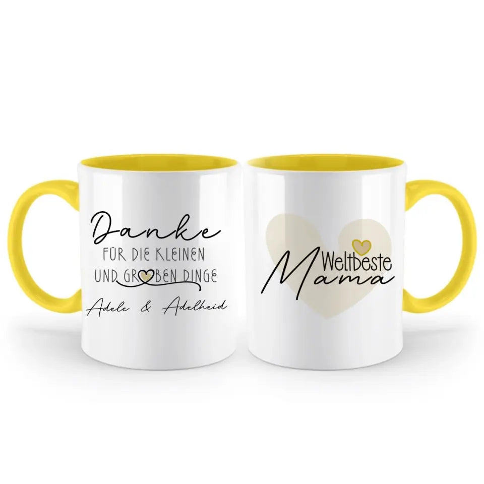 Persönliche Muttertag Mom Tasse - Danke Mama, Geburtstagsgeschenk für Mama, Geschenke für die Ehefrau, Muttertagsgeschenk, Weltbeste Mama