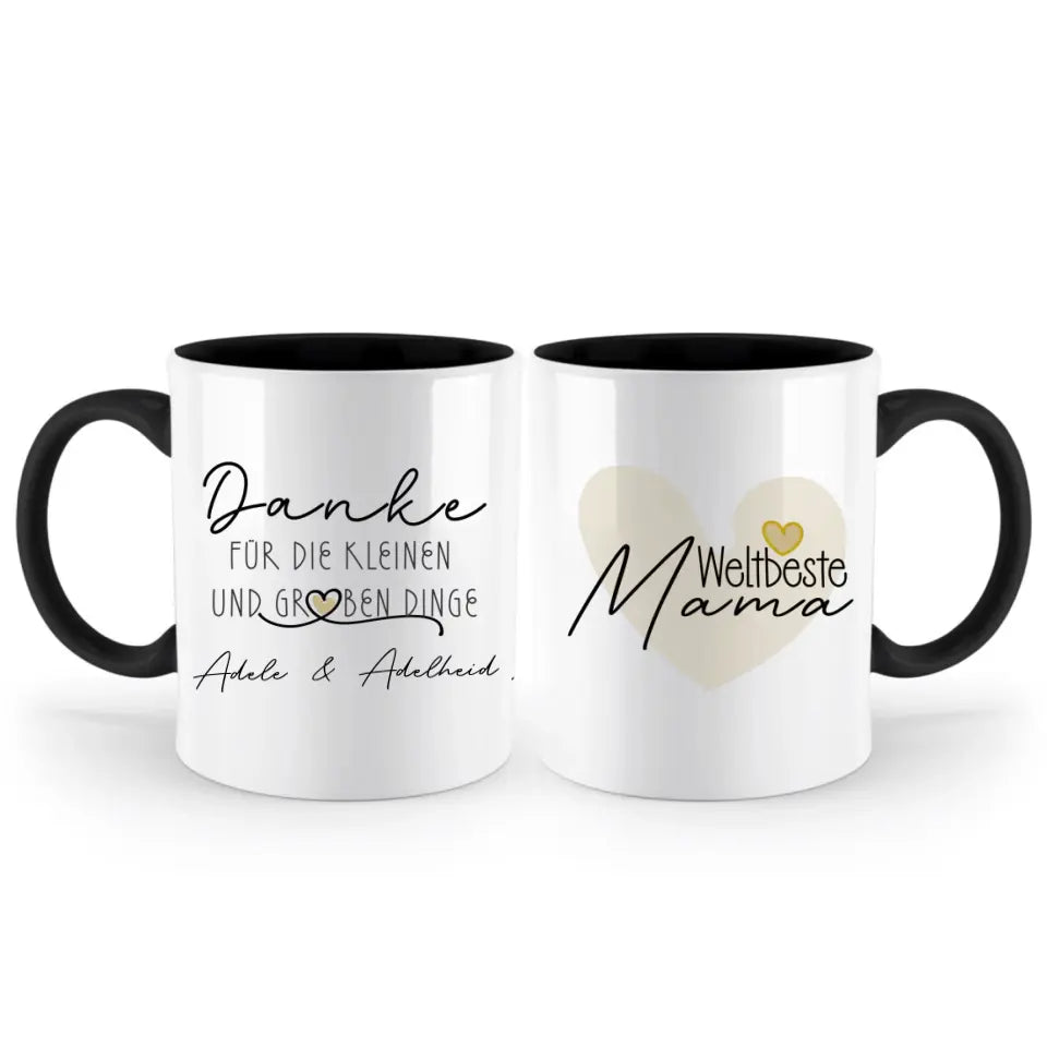 Persönliche Muttertag Mom Tasse - Danke Mama, Geburtstagsgeschenk für Mama, Geschenke für die Ehefrau, Muttertagsgeschenk, Weltbeste Mama