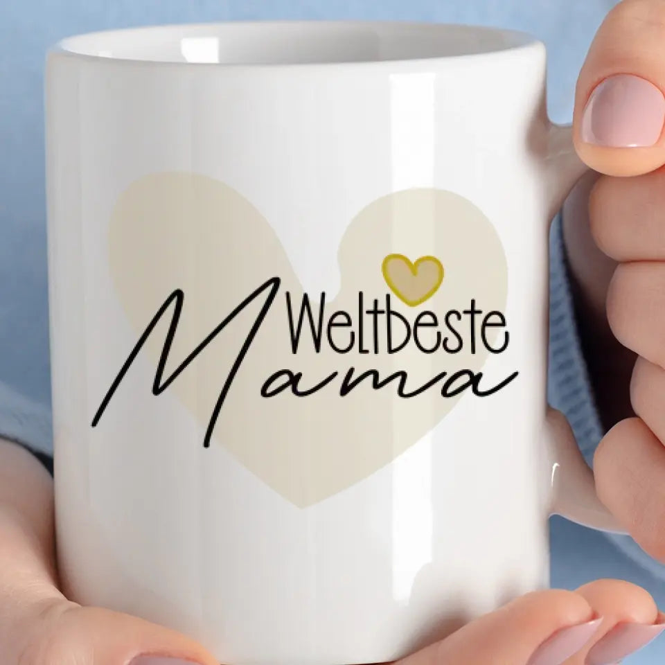 Persönliche Muttertag Mom Tasse - Danke Mama, Geburtstagsgeschenk für Mama, Geschenke für die Ehefrau, Muttertagsgeschenk, Weltbeste Mama