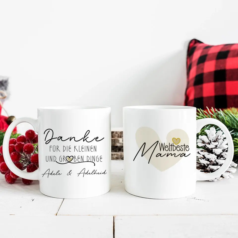 Persönliche Muttertag Mom Tasse - Danke Mama, Geburtstagsgeschenk für Mama, Geschenke für die Ehefrau, Muttertagsgeschenk, Weltbeste Mama